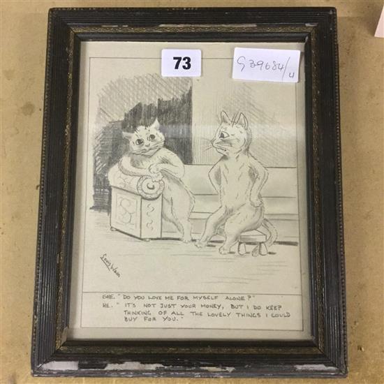 Louis Wain print/drawing